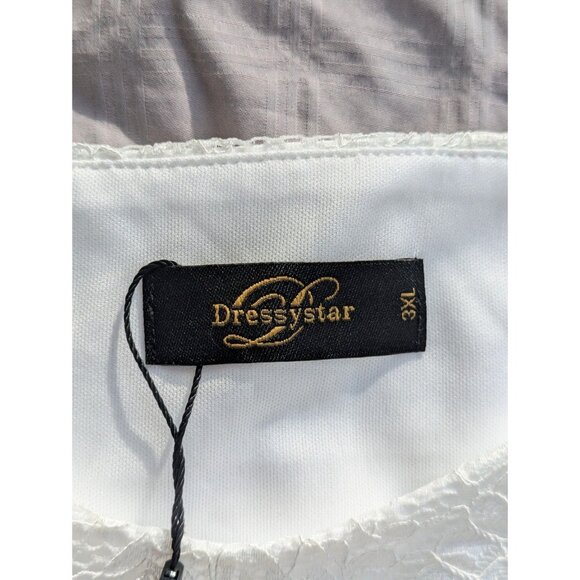 Dressystar White Lace Plus Size 3XL Dress NWT - Picture 6 of 12